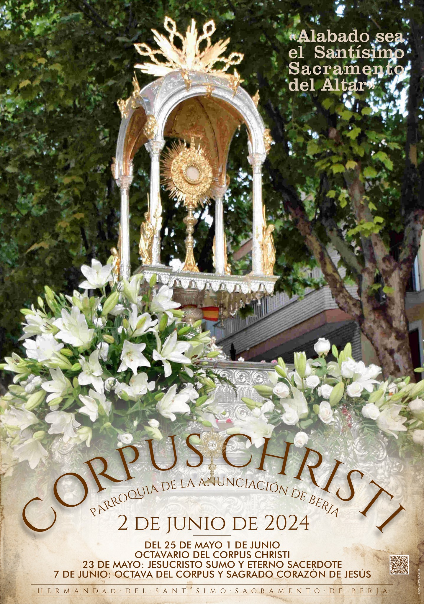 El Corpus Christi de Berja celebrará su procesión este domingo por la tarde