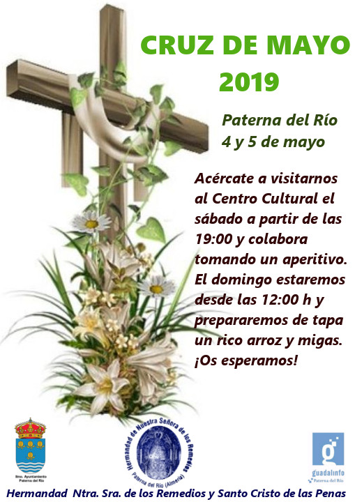 CARTEL ANUNCIADOR CRUZ DE MAYO 2019 EN PATERNA DEL RIO