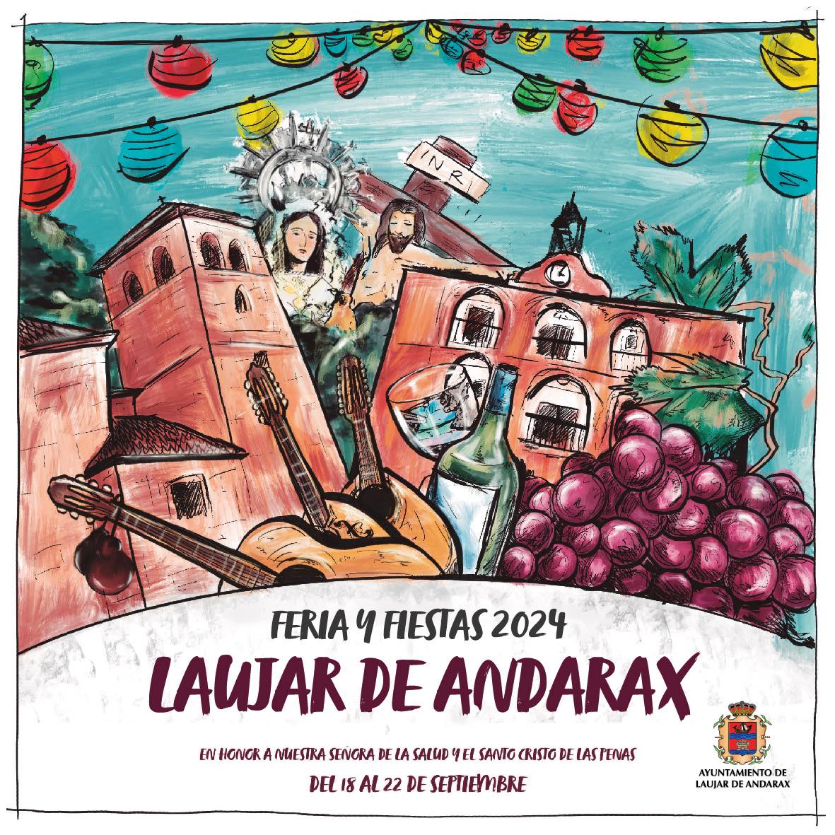 Portada del Libro de las Fiestas de Laujar 2.024