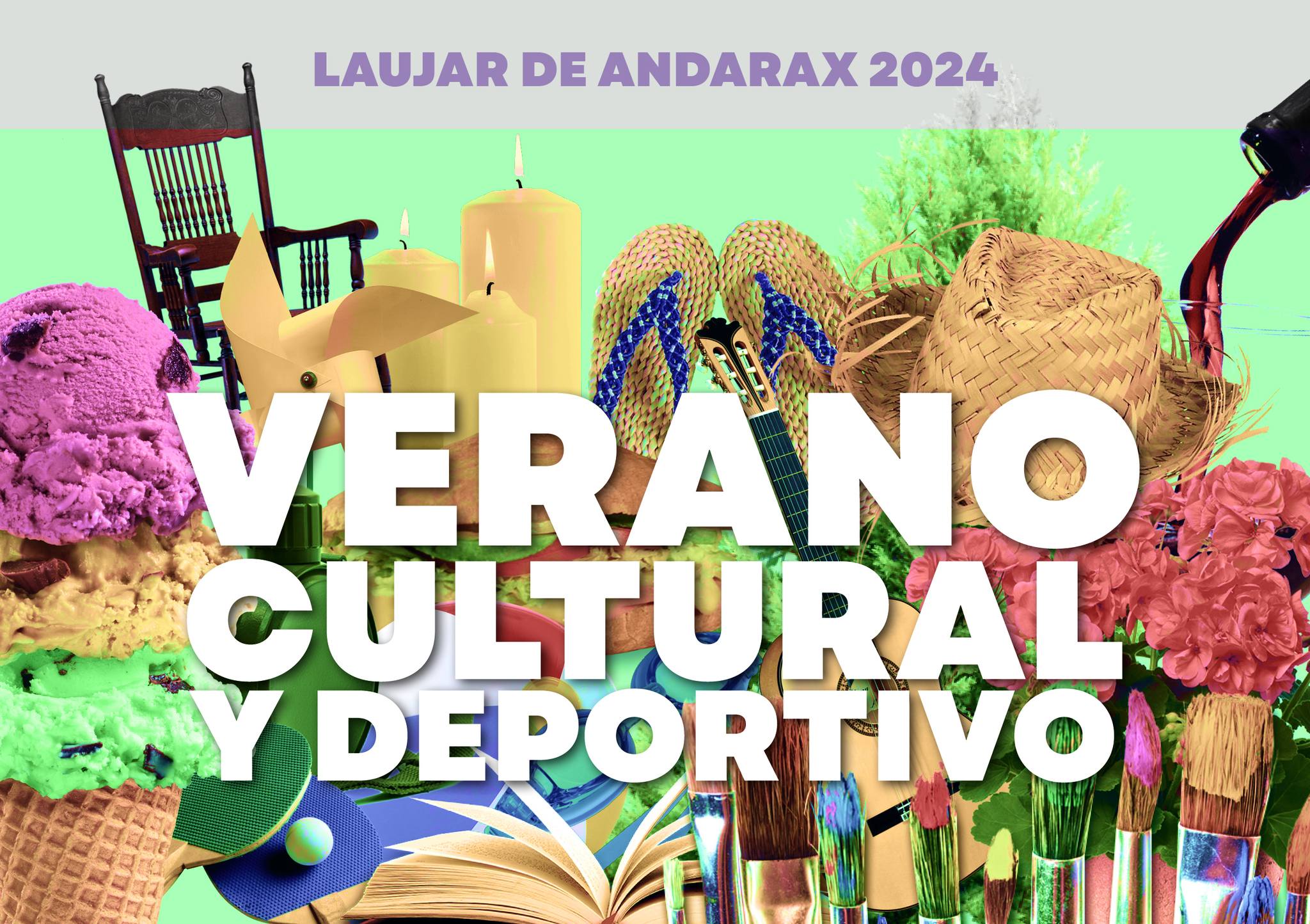 Cartel del Verano Cultural de Laujar de Andarax 2.024