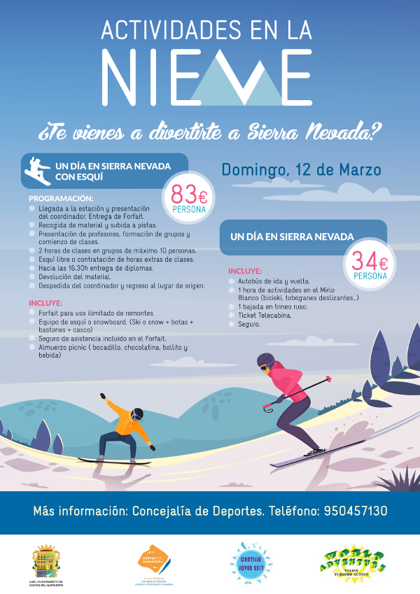 cartel jornada nieve