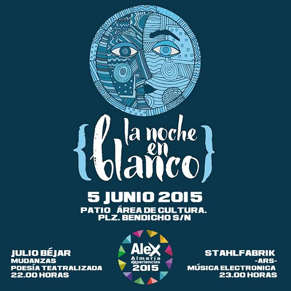 Cartel anunciador de la noche en blanco