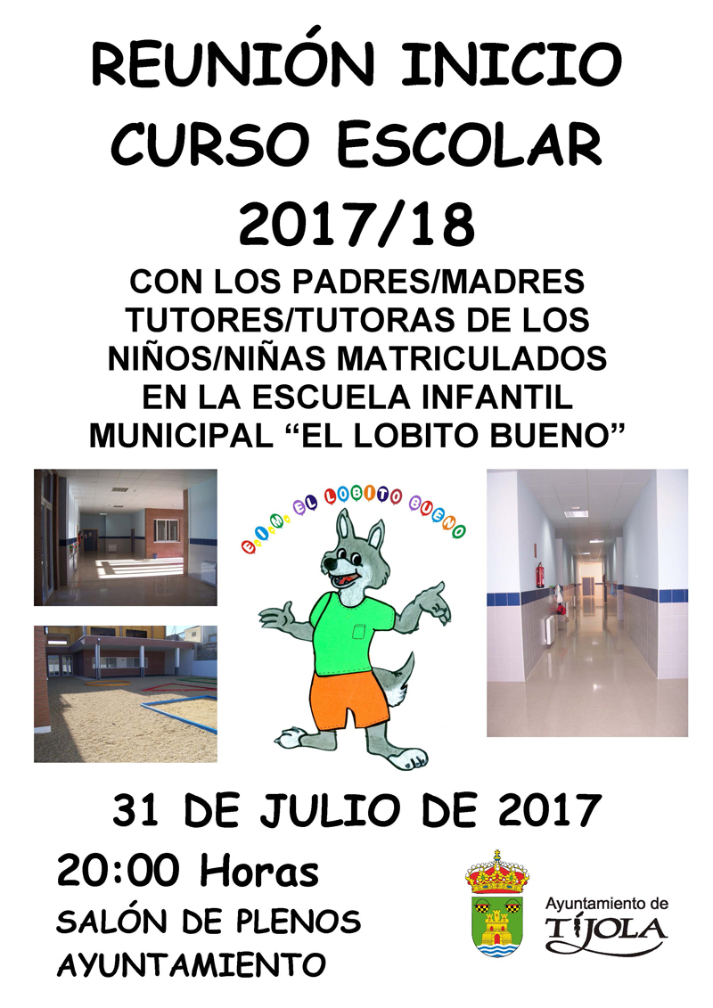 REUNIÓN  DE INICIO DE CURSO ESCUELA INFANTIL MUNICIPAL